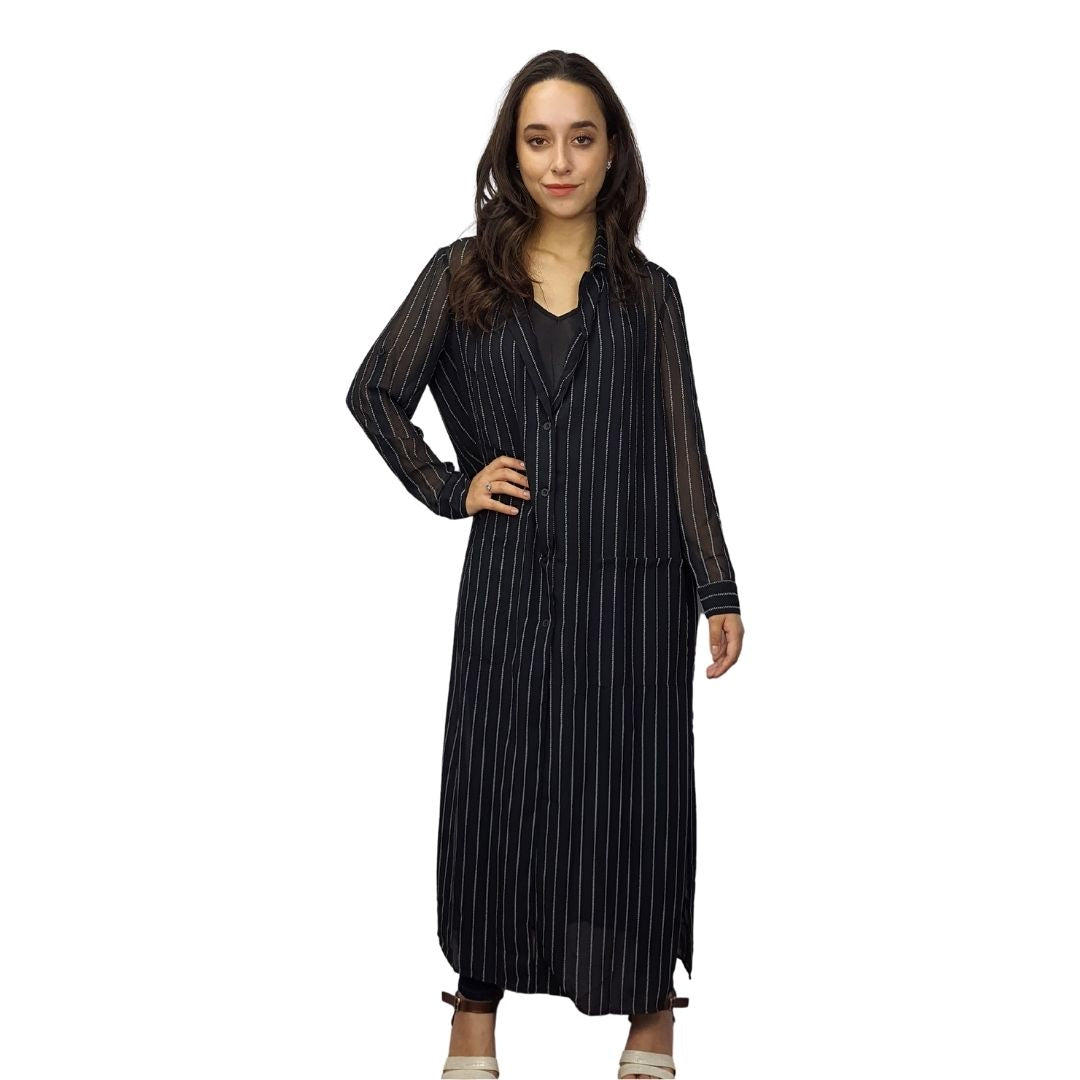 Blazer Vero Moda Negro Style PAINTING L/S LONG BLAZER(MP)