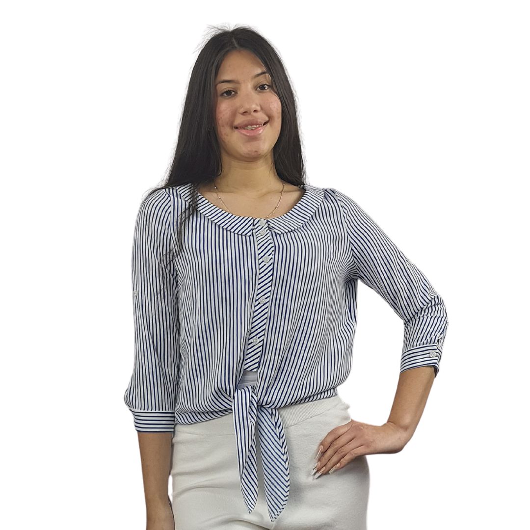 Blusa Vero Moda Azul Style CITY CUTE 3/4 SHIRT(TP)