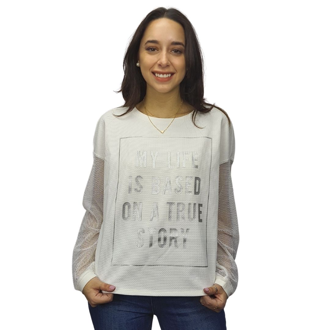 Blusa Vero Moda Blanco Style MADISON L/S TOP(PM-CT-2)