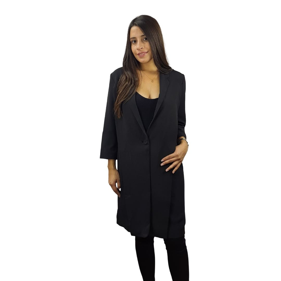 Blazer Vero Moda Negro Style CHEESE 3/4 BLAZER(VMC-MP)