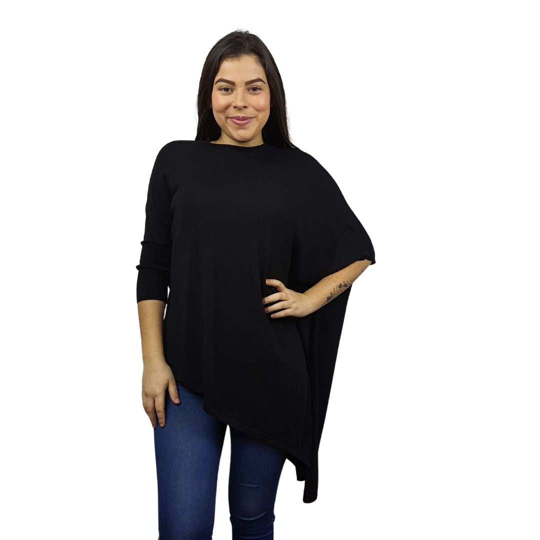 Blusa Vero Moda Negro Style SUNSHINE 7/8 KNIT(VMC-UM)