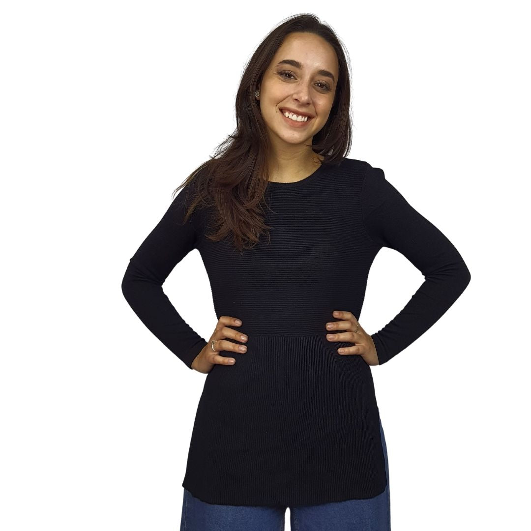 Blusa Vero Moda Negro Style PALOMA L/S KNIT(VMC-BN-EC-2)