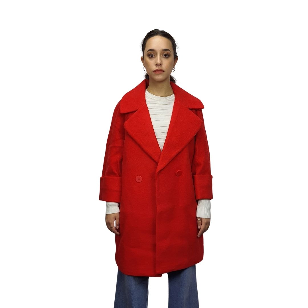 Blazer Vero Moda Rojo Style CELIA 9/10 WOOL COAT(LL)