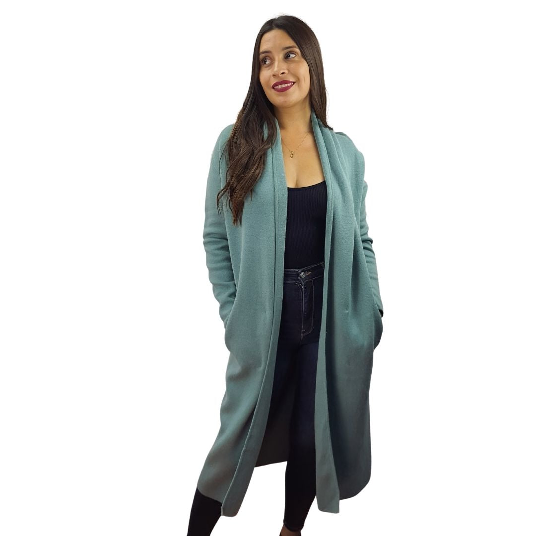 Tapado Vero moda Turquesa Style FLORA L/S KNIT CARDIGAN(VMC-MW-EC-3)