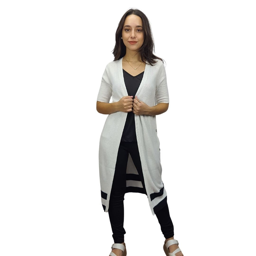Tapado Vero Moda Blanco Style AMMY S/S KNIT CARDIGAN(NE-EC-2)