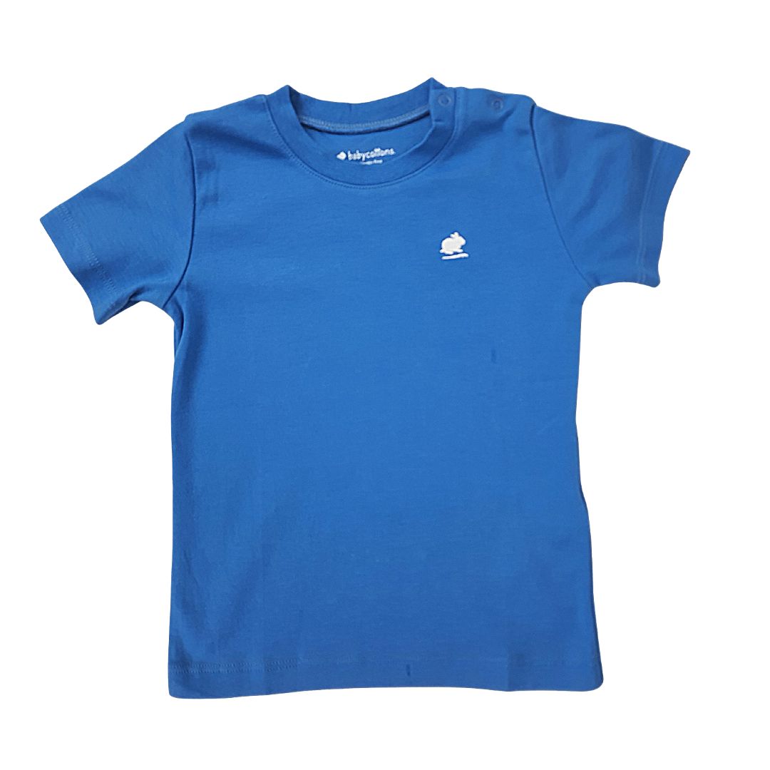 Polera Babycottons Mc Pima Colors Azul Francia