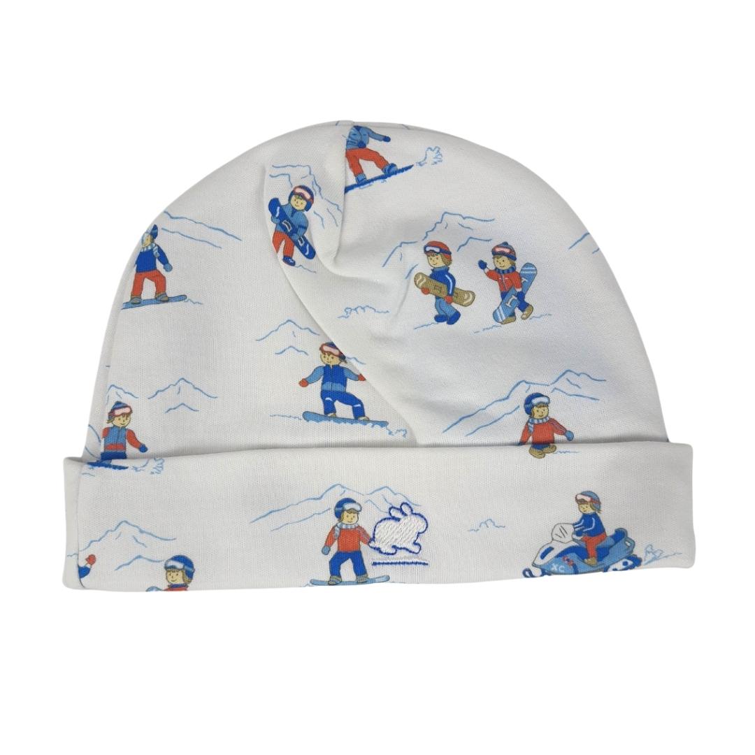 Gorro Babycottons Basic Aspen E Blanco Azul