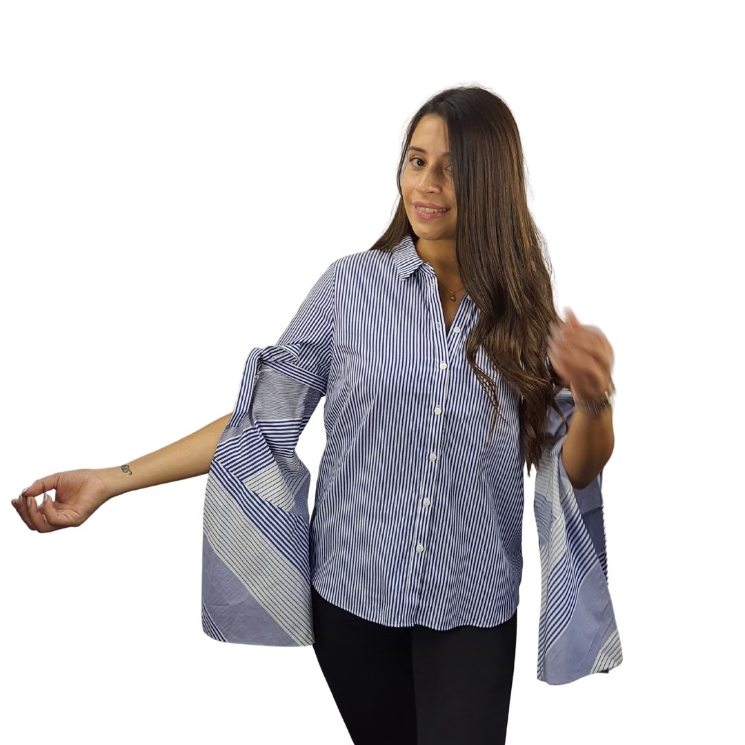 Camisa Vero moda Azul Style UNIVERSE L/S SHIRT(SL)