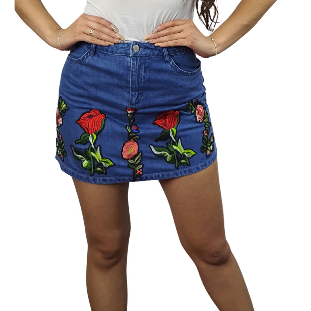 Falda Vero Moda Azul Style RAFFAELLA HW DENIM SKIRT(NN)