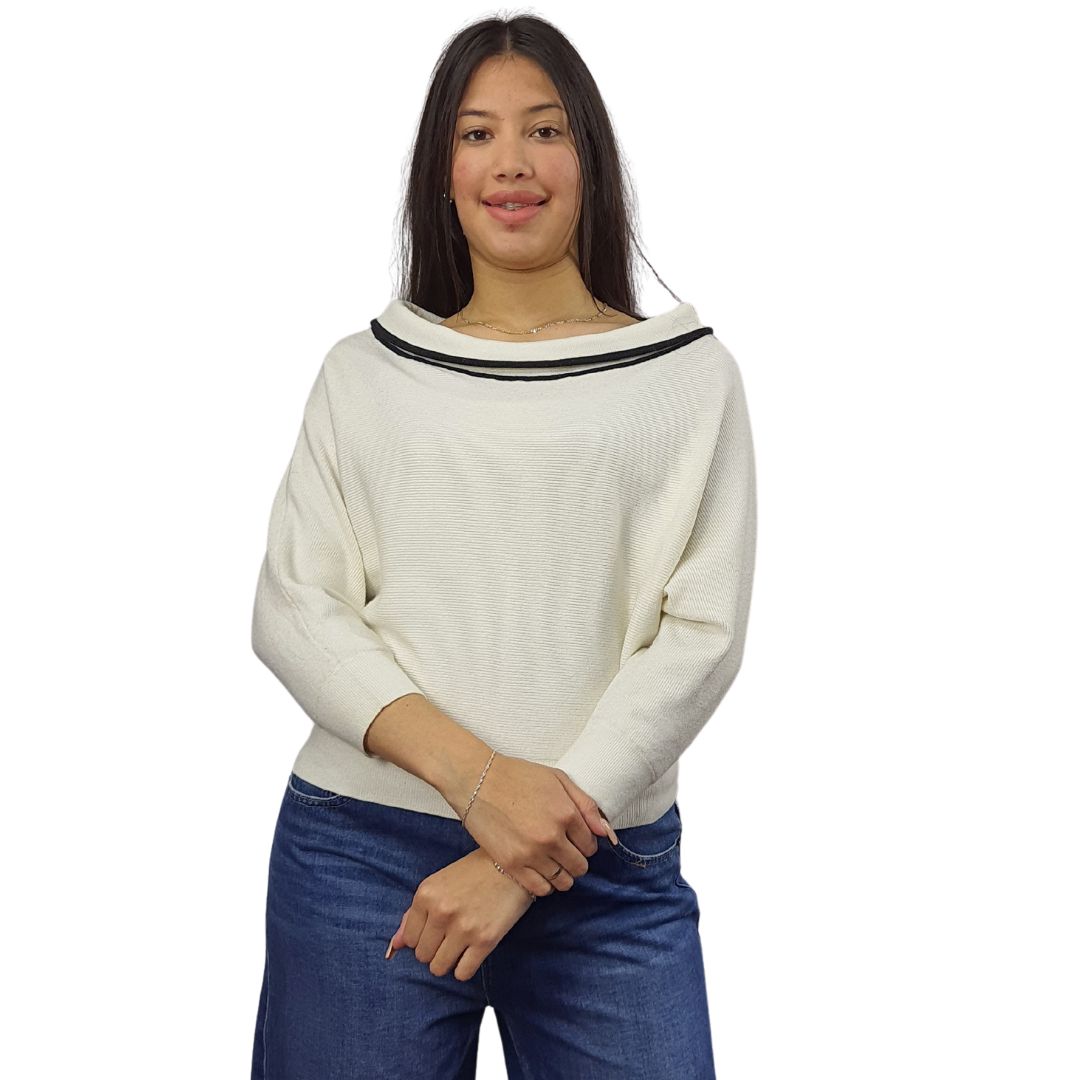 Sweater Vero Moda Blanco Style BEREK L/S KNIT(LL)