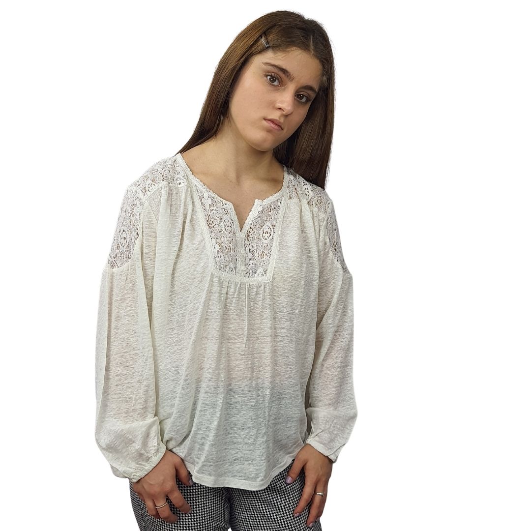 Polera Rapsodia Lira Crudo