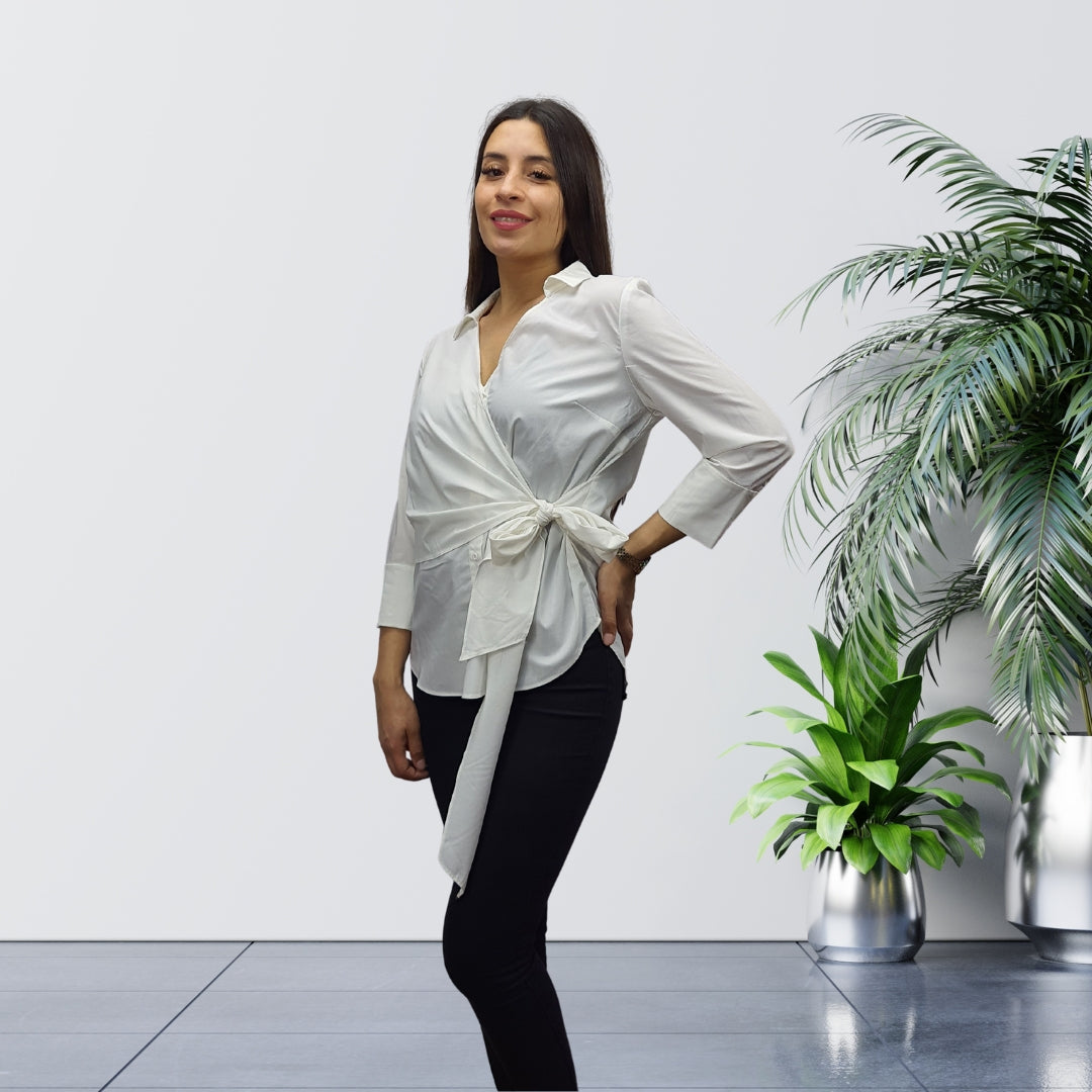 Blusa Vero Moda Blanco Style RIDER LOVE 3/4 SHIRT(NC)