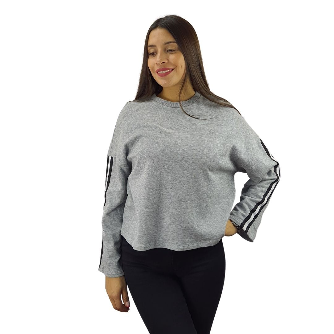 Sweater Vero Moda Gris Style HEDY L/S SWEAT(HOMEWEAR)