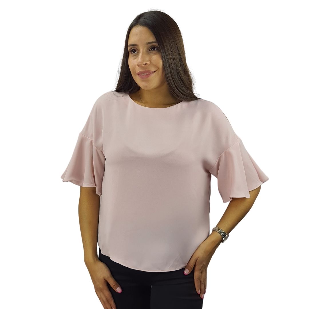 Blusa Vero Moda Rosa Vieja Style RAINY 1/2 WOVEN TOP(VMC-NN)