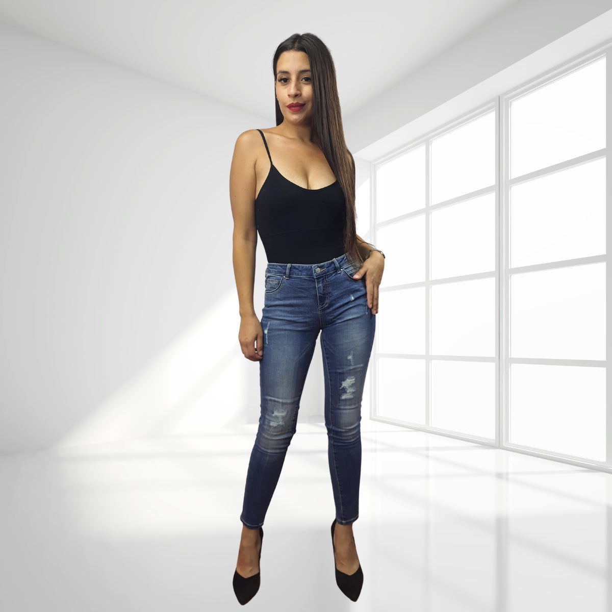 Jeans Vero Moda Azul Style QATAR X-SLIM JEANS(UM)