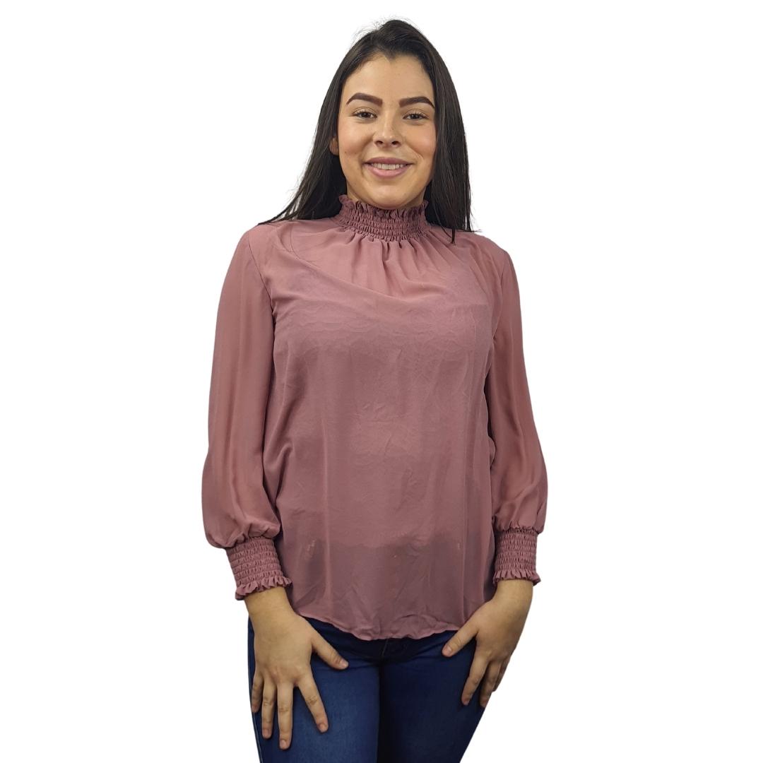 Blusa Vero Moda Rosa Vieja Style LAUDER 3/4 WOVEN TOP SET(VMC-RN)