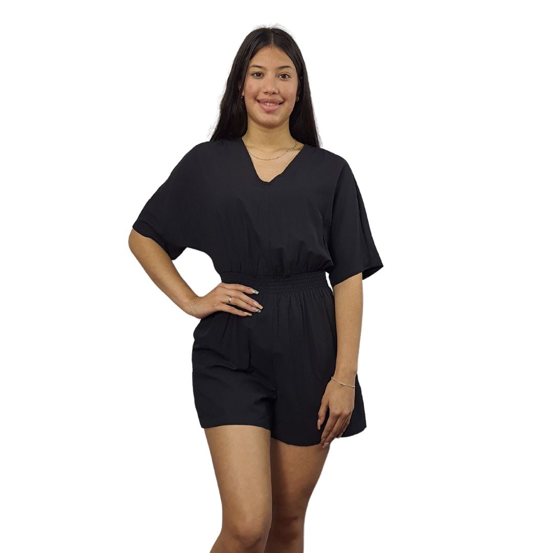 Jardinera Short Vero Moda Negro Style BONDY SOLID CATSUIT SHORTS(CR)