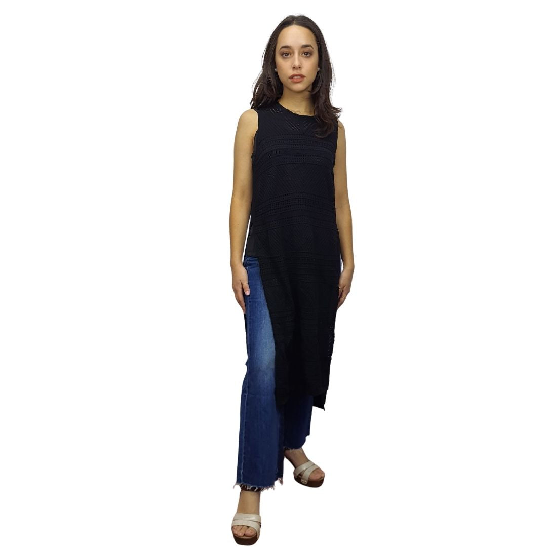 Tapado Vero Moda Negro Style OLIVE S/L KNIT(NE-EC-3)
