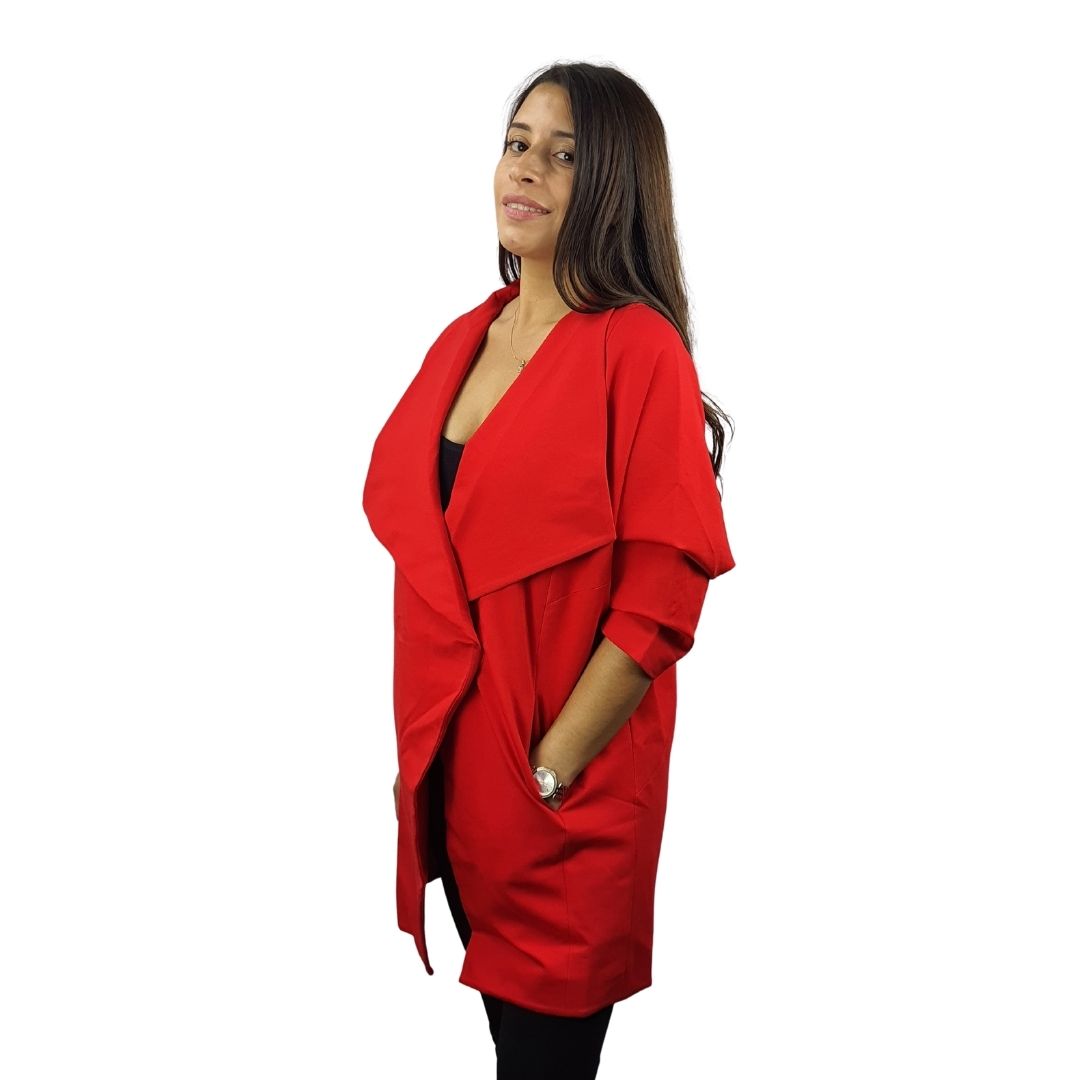 Blazer Vero Moda Rojo Style GLADYS ROAD 3/4 COAT(PM-ET-3)