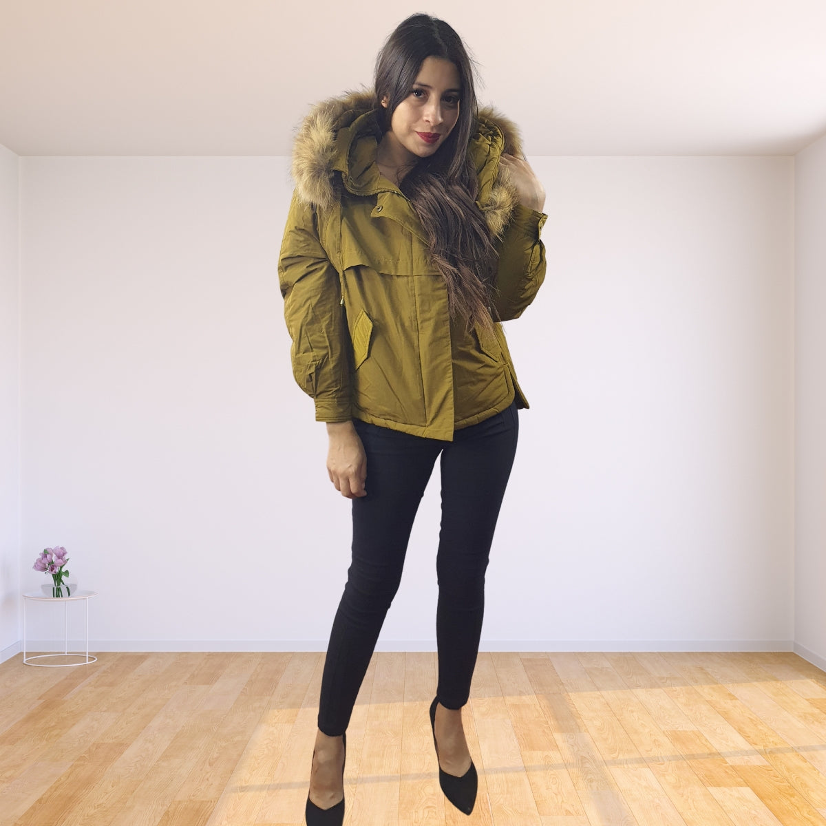 Chaqueta Vero Moda Verde Style COLOR SHORT DOWN JKT(DR)