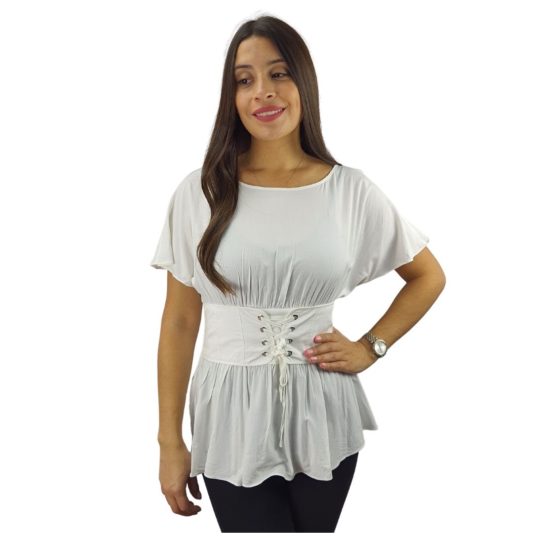 Blusa Vero Moda Blanco Style CHOICE INTER S/S TOP(NC)-OR