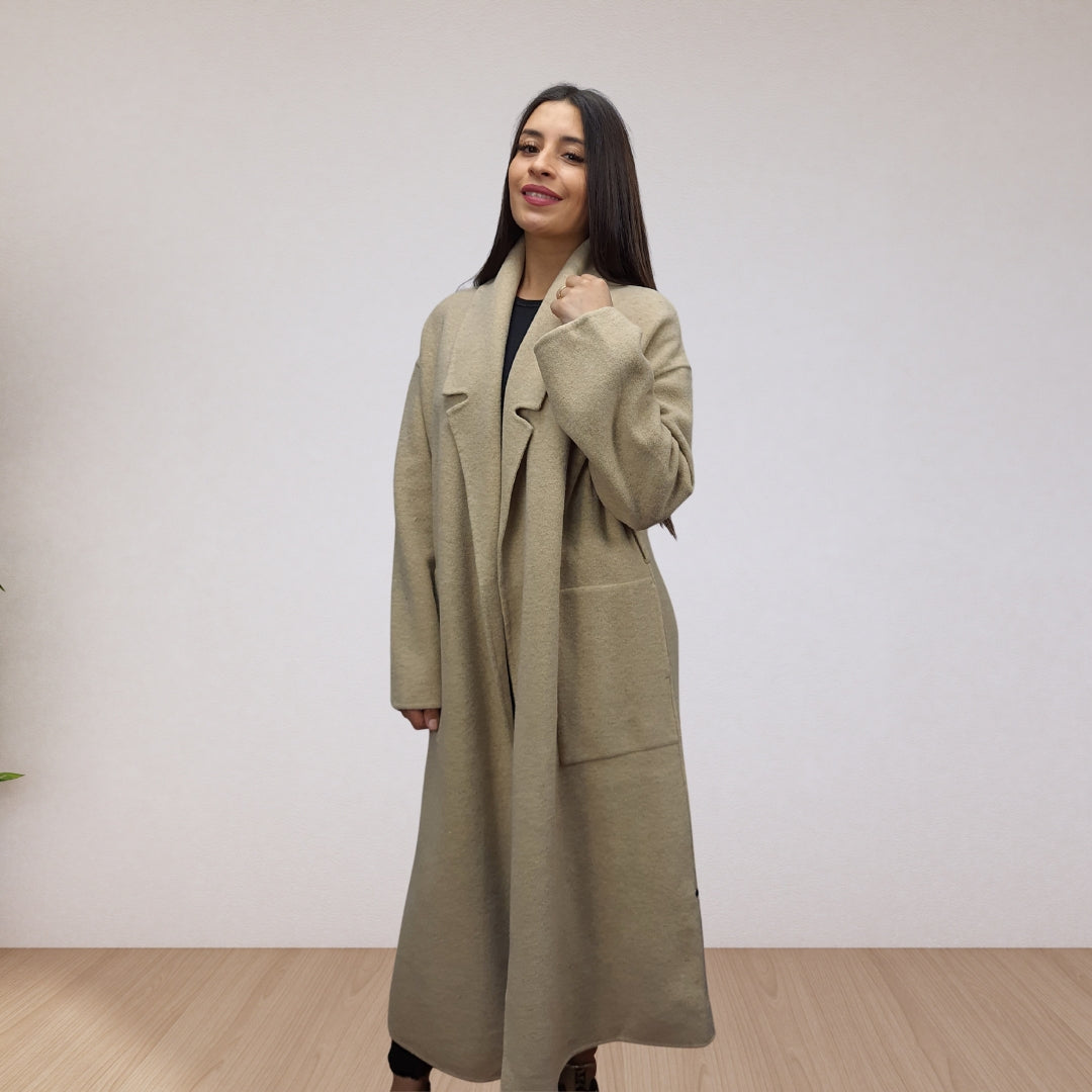 Tapado Vero Moda Beige Style DESK DF L/S WOOL COAT(VMC-LL)