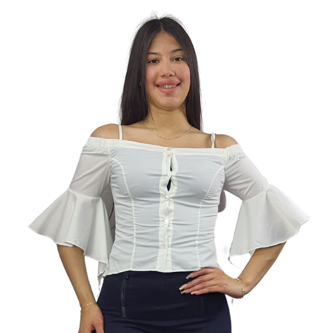 Blusa Vero Moda Blanco Style LOVE 1/2 SHIRT(HH)