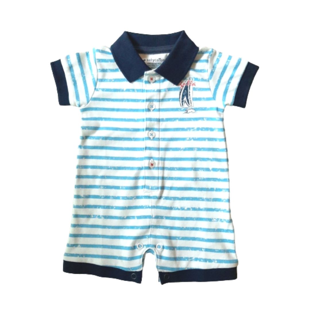 Enterito Babycottons C/Polo Mc Regatta Azul