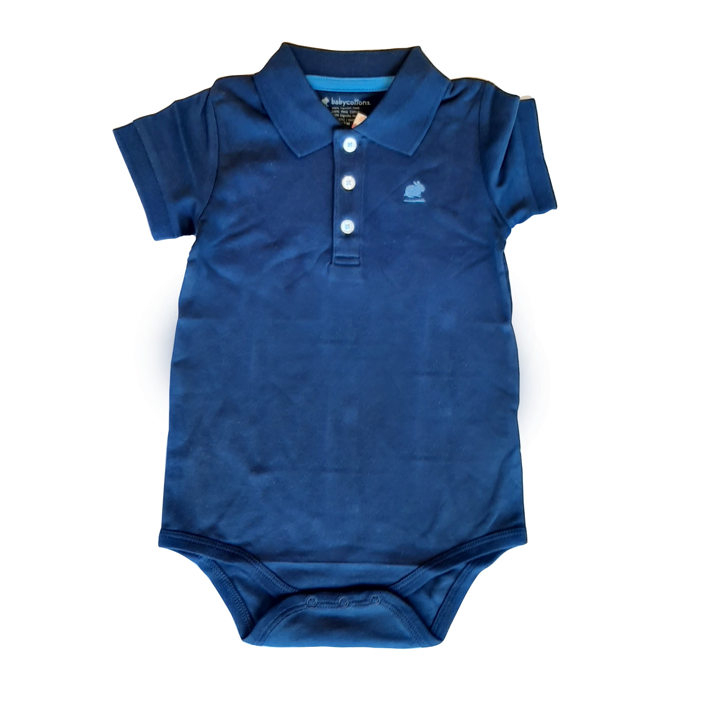 Body Babycottons C/Polo Mc Pima Colors Azul