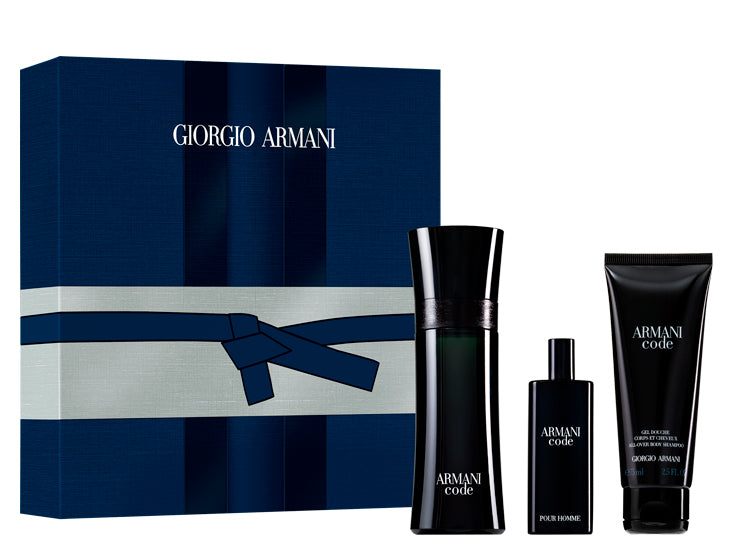 Estuche Armani Code 75ml + 15ml + 75ml Gel De Duche Edt Hombre