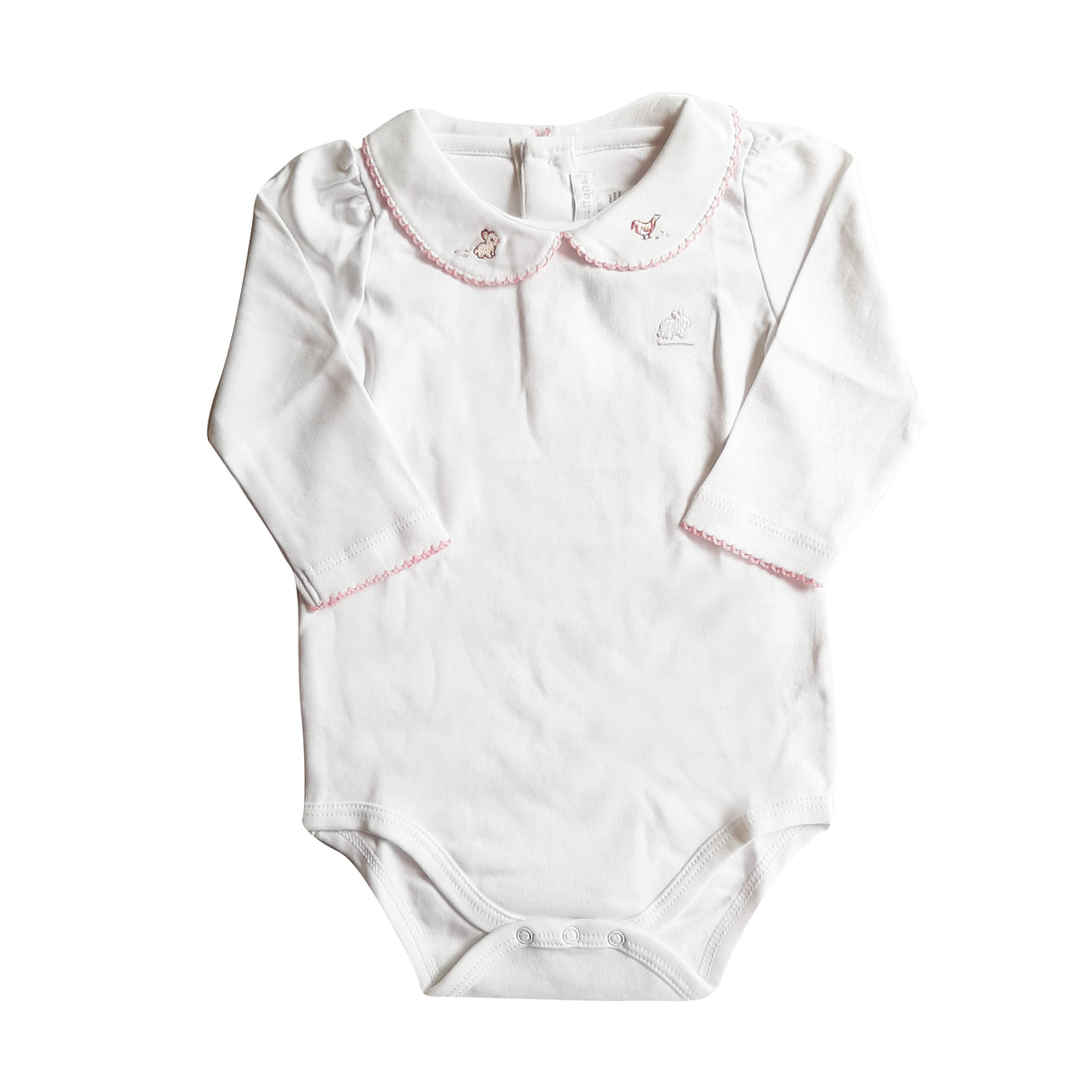 Body Babycottons C/BB ML WLD-winter walk Blanco Rosa