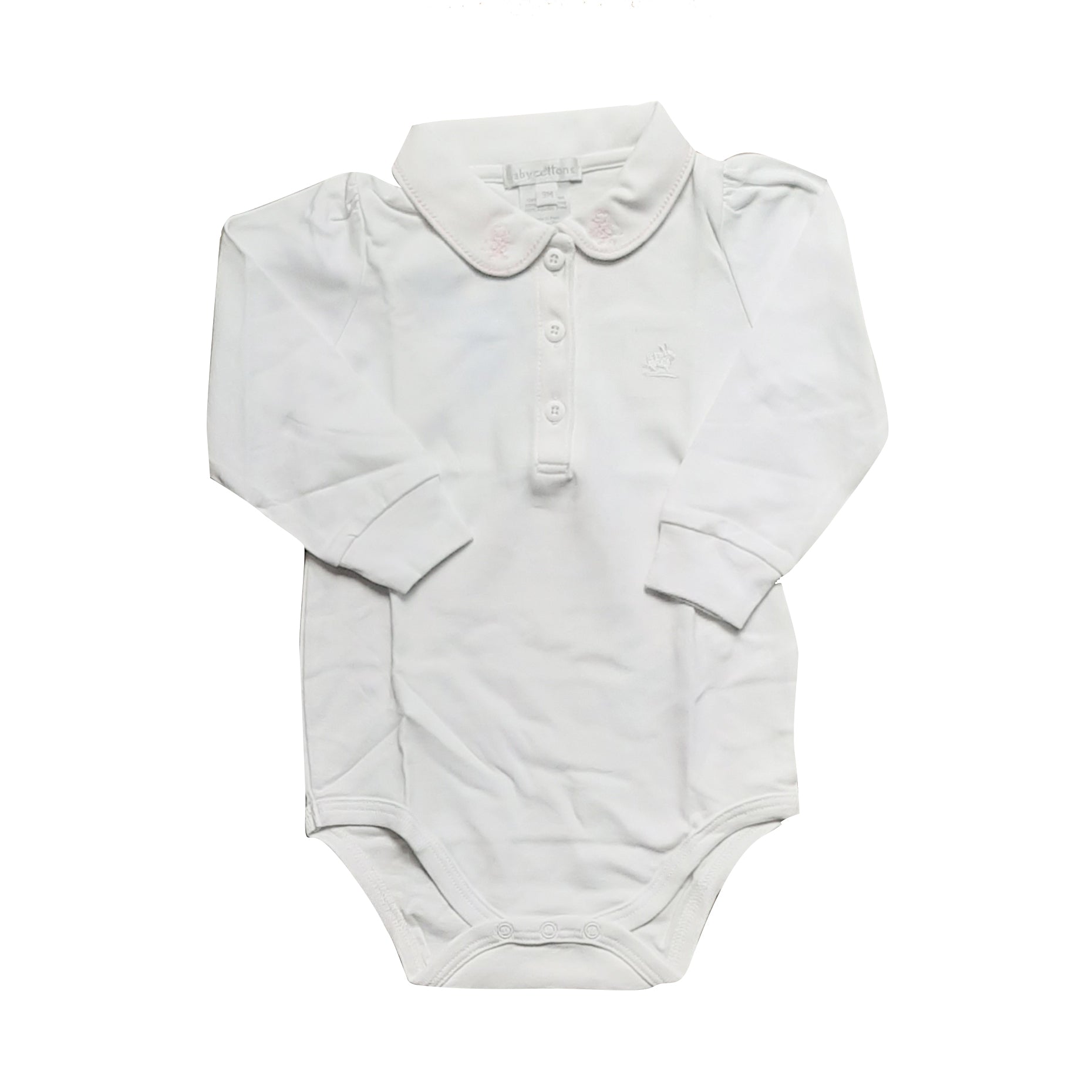 Body Babycottons C/BB ML Owen&Amy Bco-Rosa
