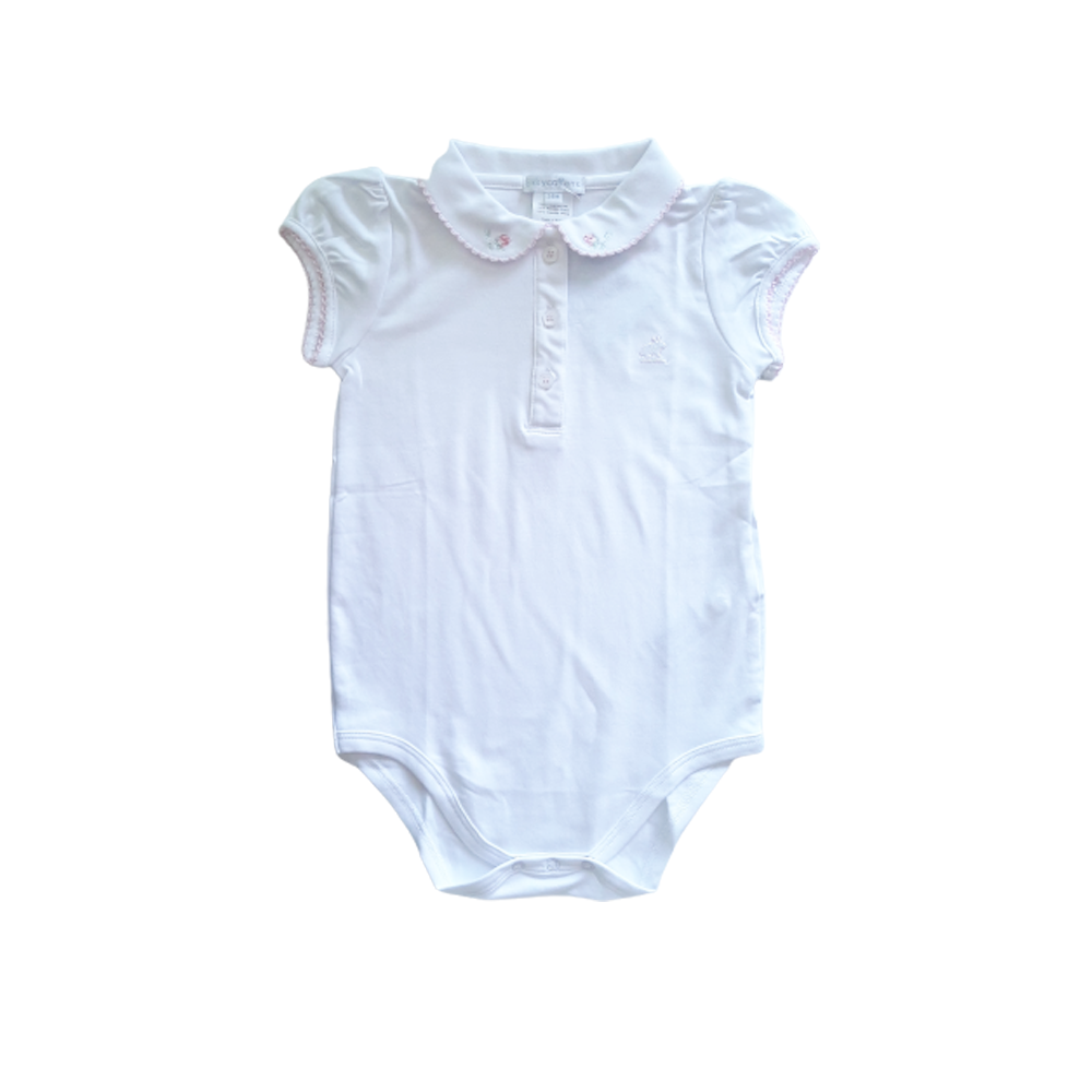 Body Babycottons CBB Angelina MC Blanco/Rosa