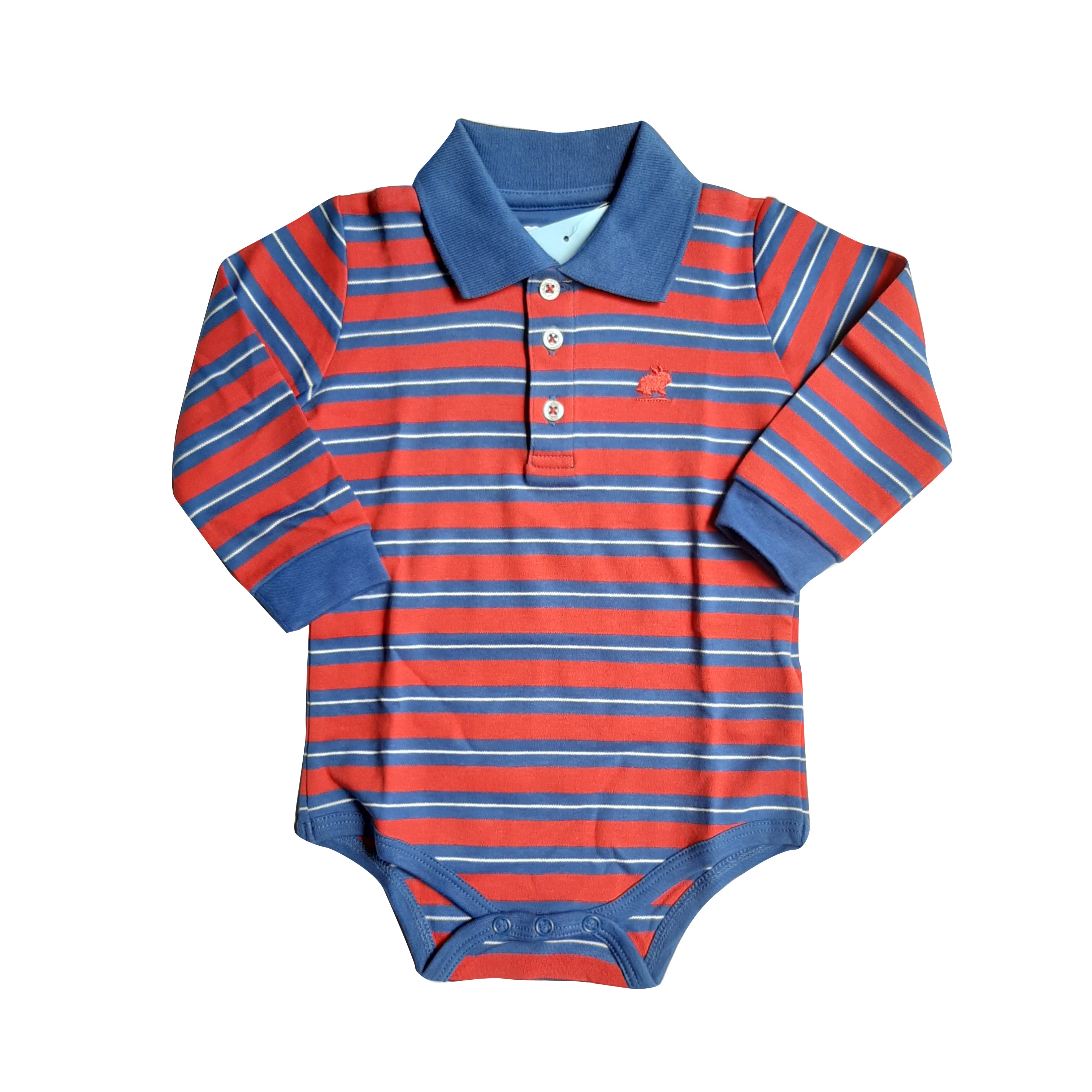 Body Babycottons C/Polo William Ray ML Rojo