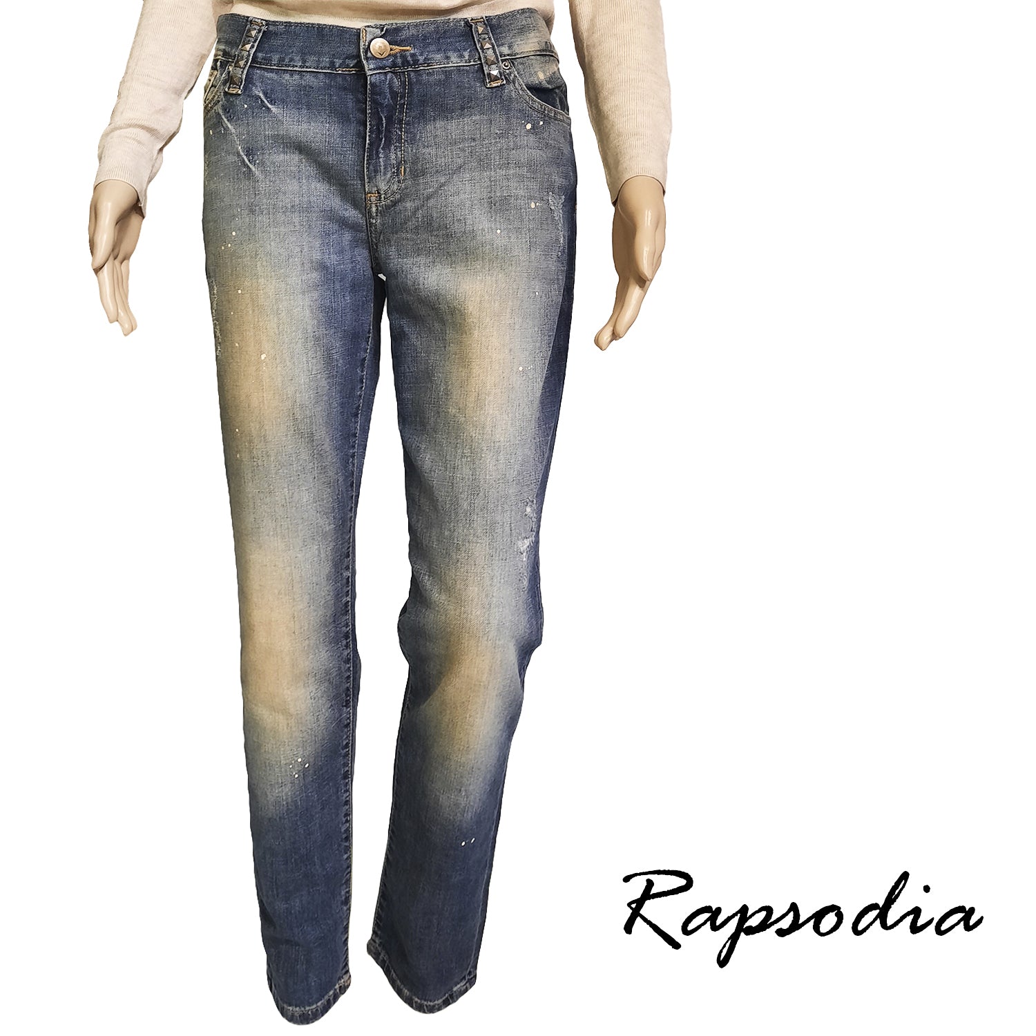 Jeans Rapsodia Relax Grunge Azul