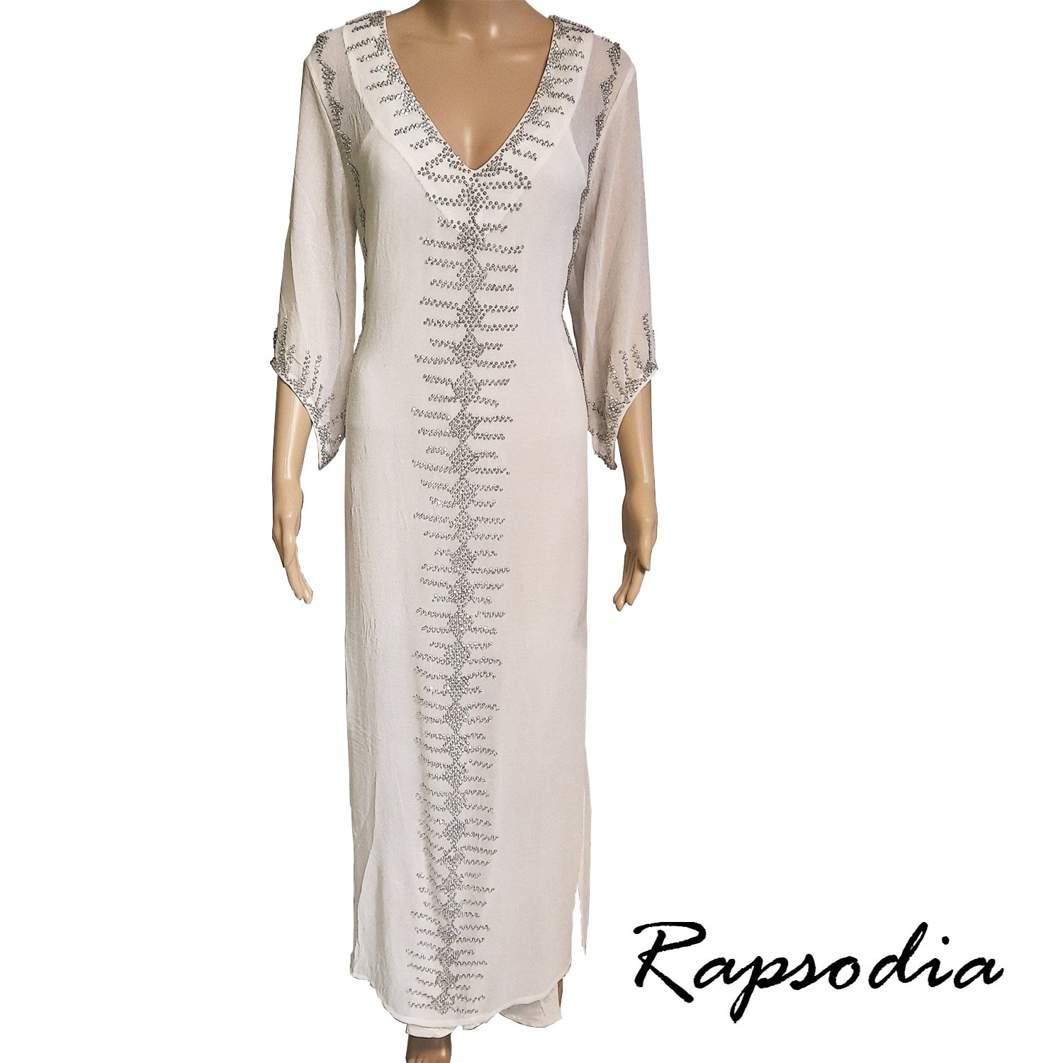 Vestido Rapsodia Salma Long Blanco