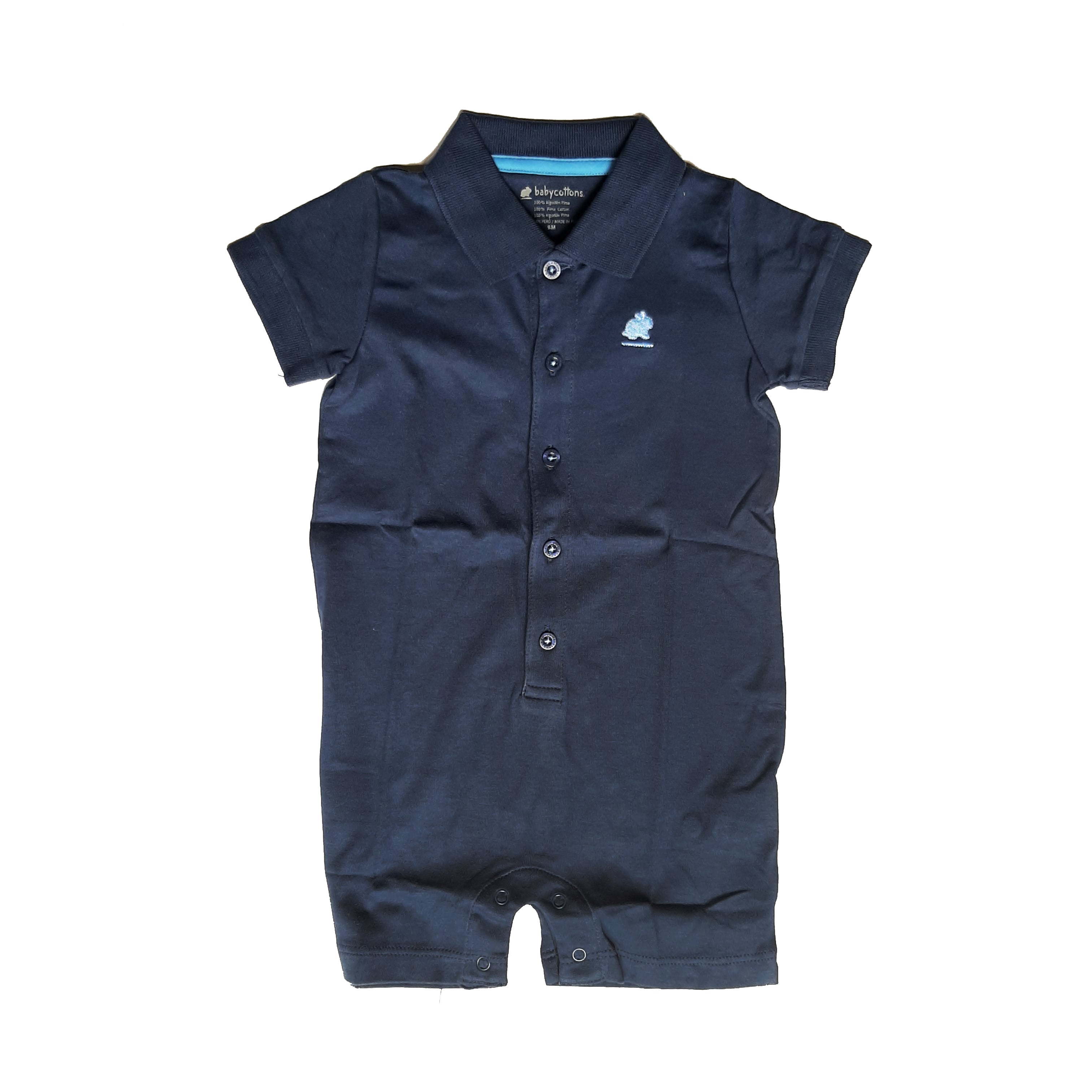 Body Babycottons C/Polo Mc Pima Colors Azul