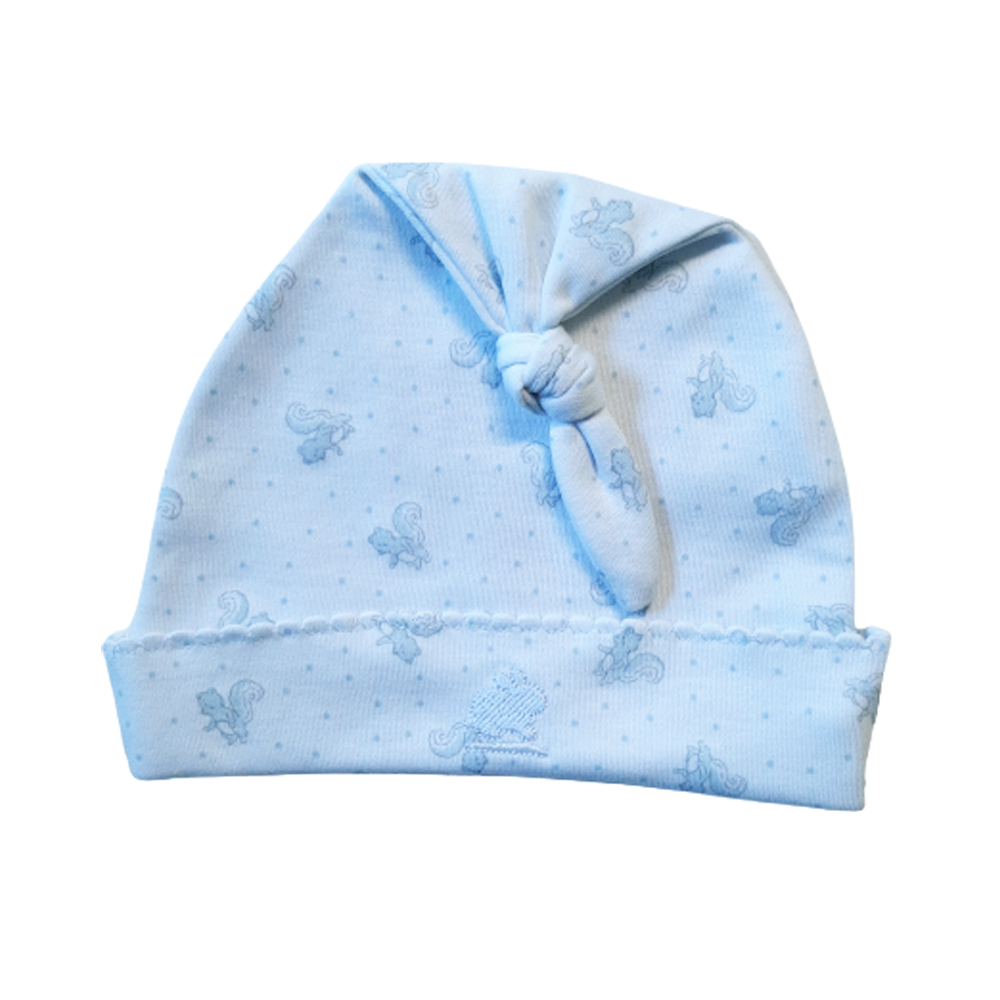 Gorro Babycottons c/Nudo Forest Compose Fun Celeste