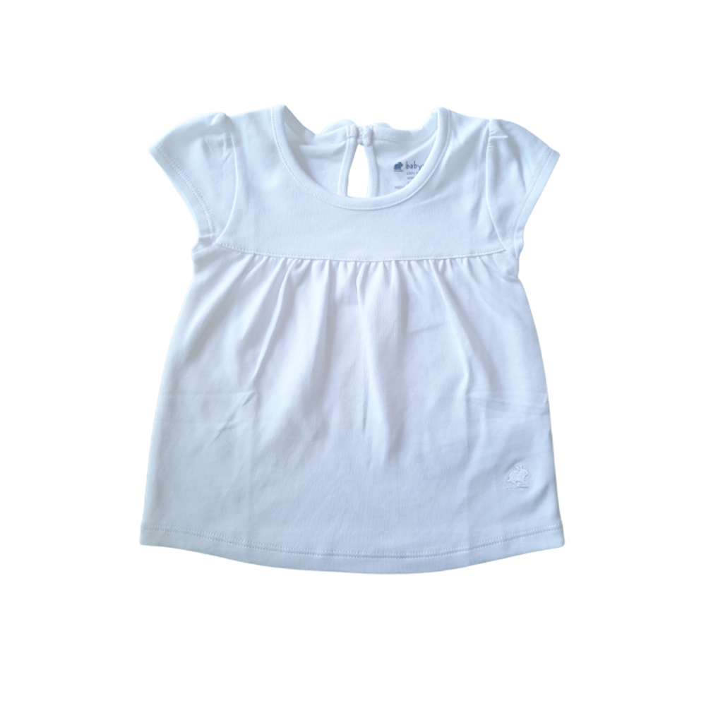 Polera Babycottons Renata Mc Pima Colors Blanco
