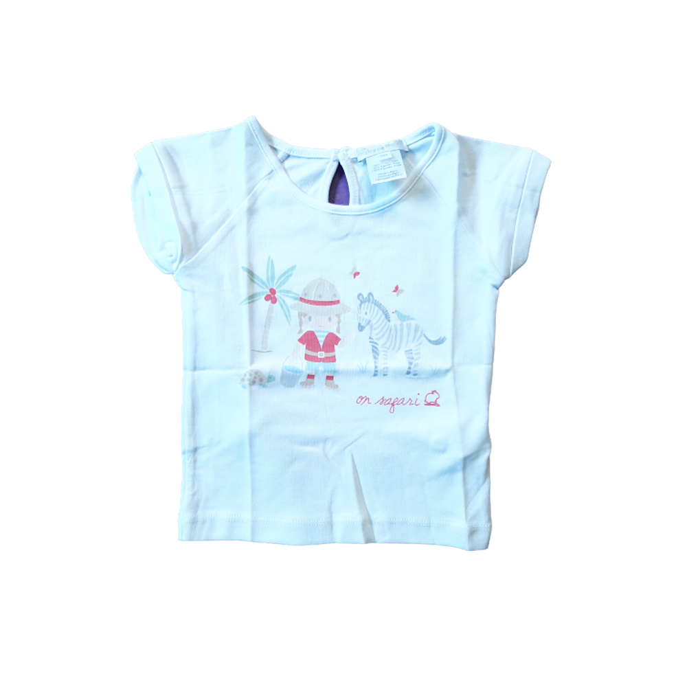 Camiseta Babycottons T-Shirt Mc On Safari