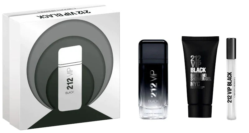 Estuche 212 Vip Black Carolina Herrera Edp 100Ml+10Ml Mini+100Ml S/G Hombre05