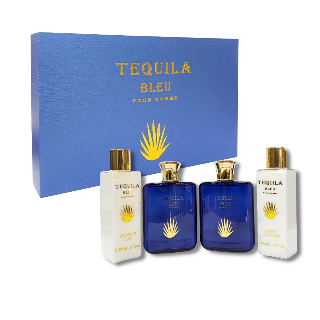 Estuche Tequila Bleu Baharara Edp 100ml + 170ml S/G + 100ml A/S + 170ml B/L Hombre