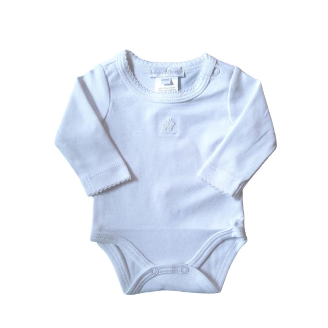 Body Babycottons ML logo Blanco