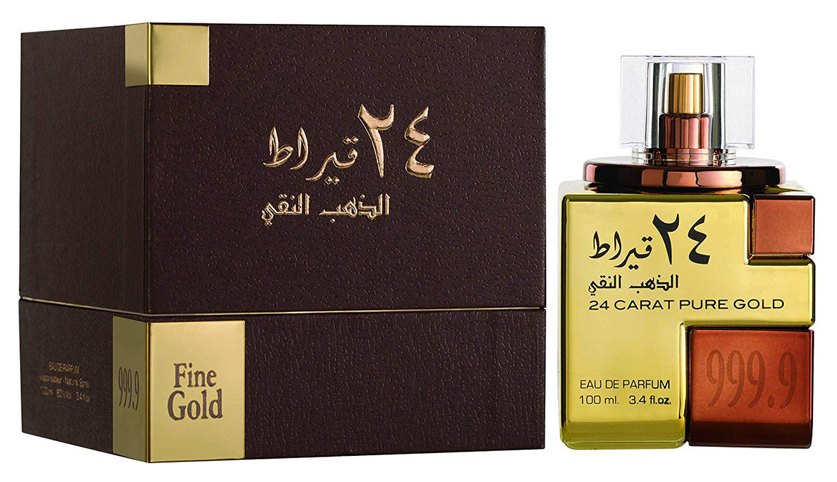 24 Carat Pure Gold 100Ml Edp Unisex Lattafa Perfume- Inspirado En Nepal Aoud Montale