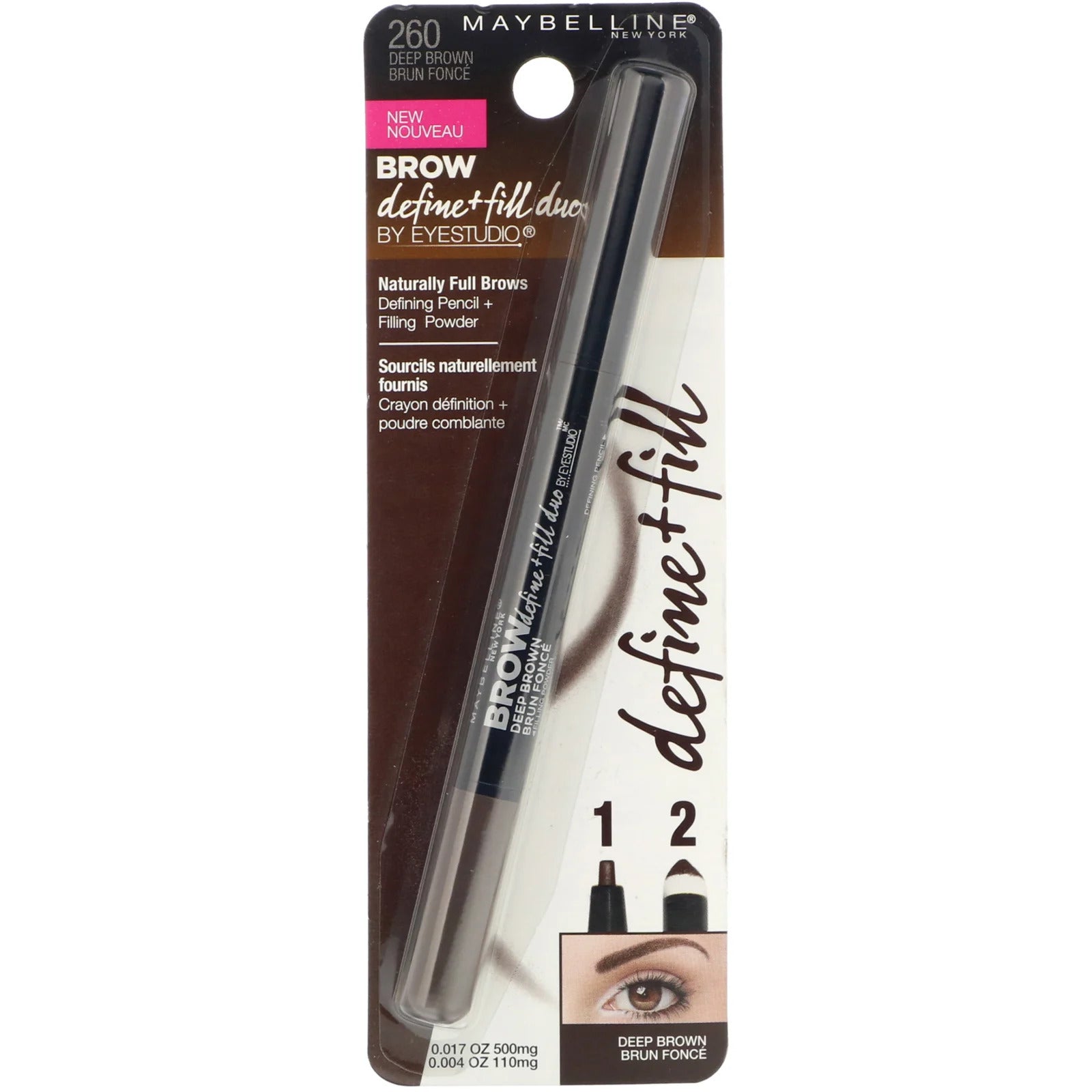 BROW DEFINE & FILL DUO Deep Brown