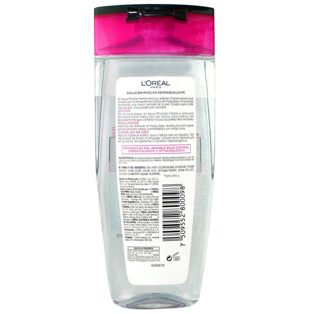 Agua Micelar Maquillaje Waterproof Hidra-Total 5 400 ml