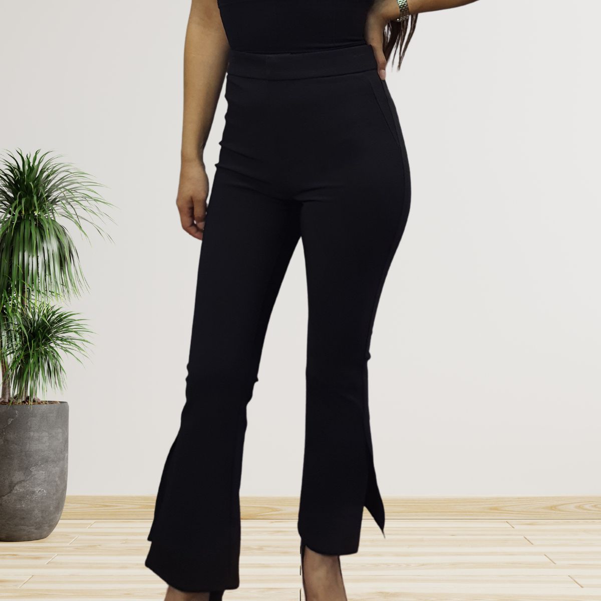 Pantalon Vero Moda Negro Style DARCY 9/10 S/B PANTS(NC)