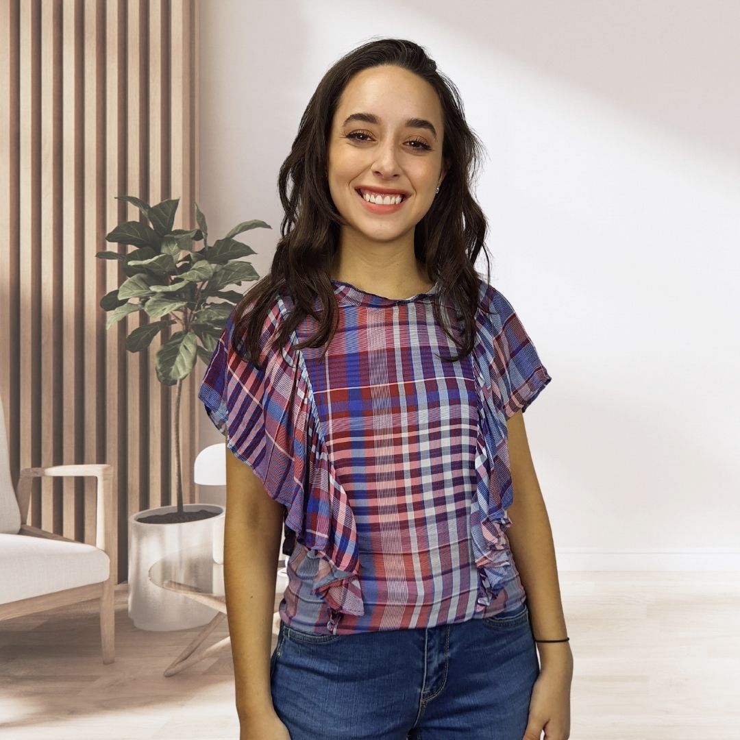 Blusa Vero Moda Azul Style PETTY S/S TOP(NN)