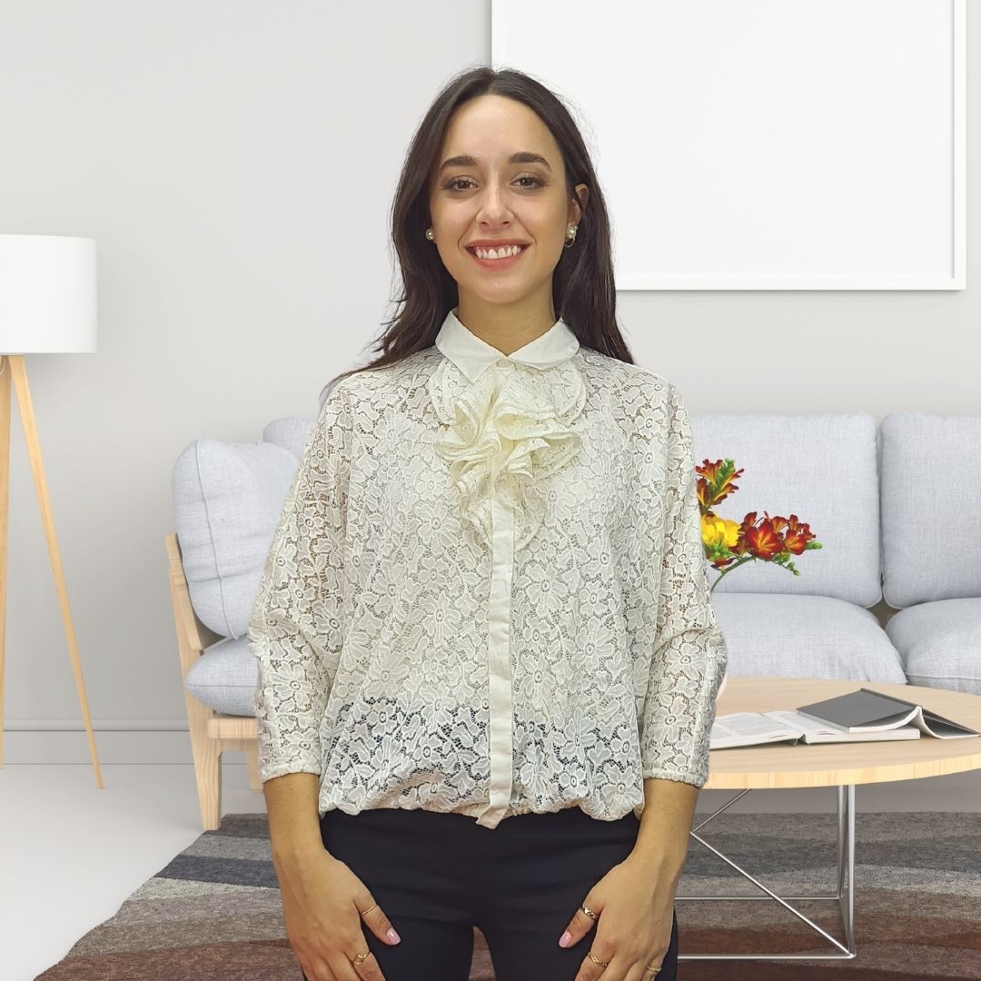 Blusa Vero Moda Blanco Style JUNIPE 3/4 SHIRT SET(RN)