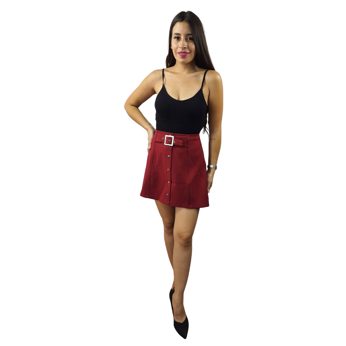 Falda Vero Moda Burdeo Style JANET SKIRT(MM)